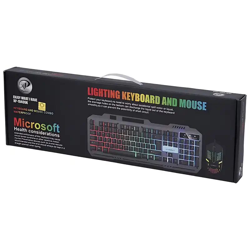 کیبورد و ماوس مخصوص بازی ایکس پی-پروداکت مدل XP-10400K