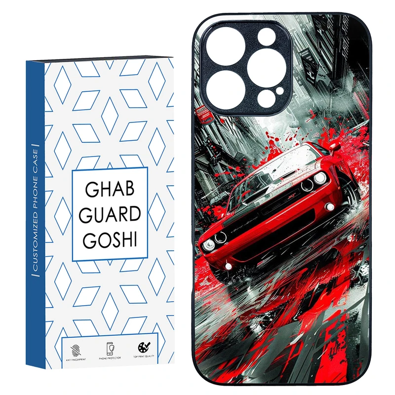 کاور قاب گارد گوشی طرح ماشین کد TPU-091 مناسب برای گوشی موبایل اپل Iphone 16 Pro Max