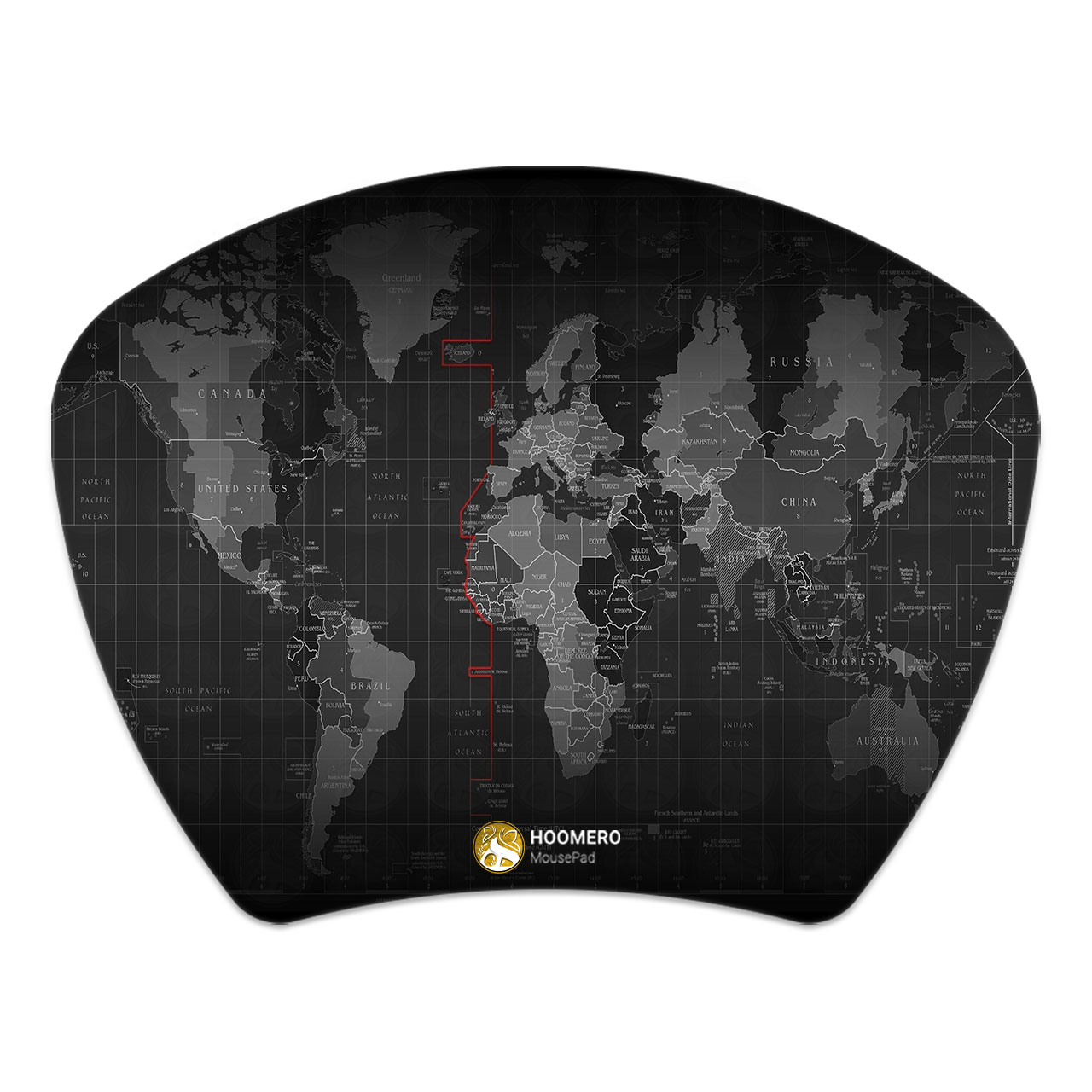 ماوس پد هومرو مدل MC082 طرح نقشه جهان