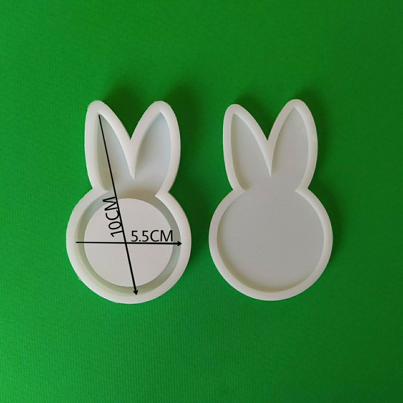 قالب رزین مدل آکواریومی طرح سر خرگوش مجموعه 2 عددی