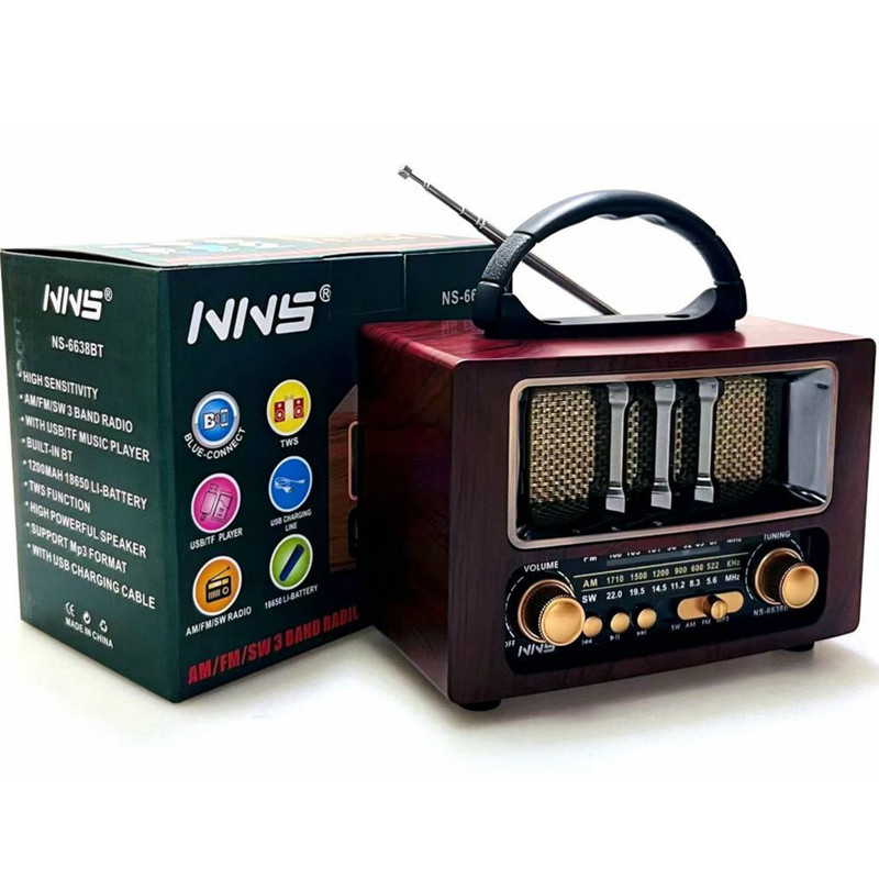 رادیو AM، FM، SW مدل NS-6638BT دارای Bluetooth