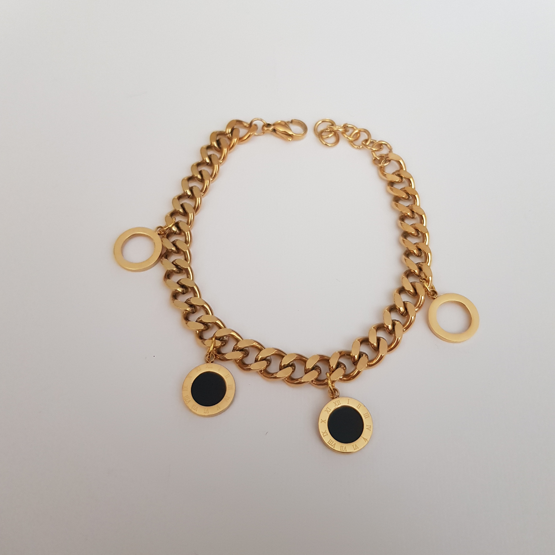 دستبند زنانه مدل زنجیری دایره