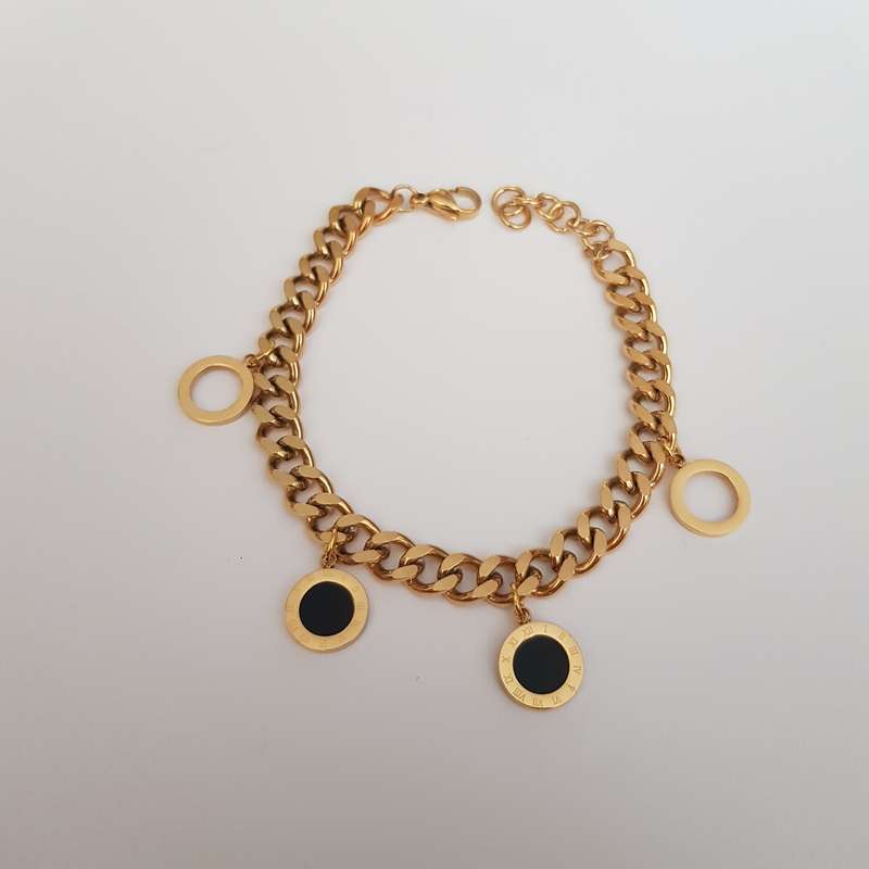 دستبند زنانه مدل زنجیری دایره