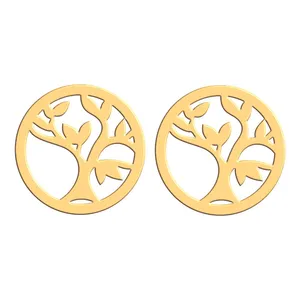 گوشواره طلا 18 عیار زنانه فرشته مدل درخت WEL-000181