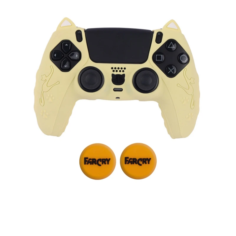 محافظ دسته بازی پلی استیشن۵ مدل Cat90 به همراه روکش آنالوگ بسته دو عددی 