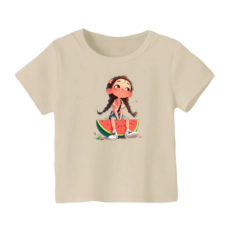 تی شرت آستین کوتاه بچگانه مدل دخترک یلدایی کد 26