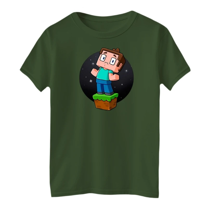 تی شرت آستین کوتاه بچگانه مدل ماینکرفت کد08