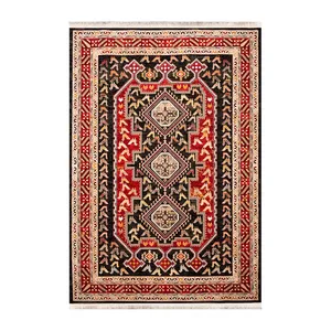 فرش ماشینی بهشتی مدل طوفان کد 3102 زمینه نوک مدادی