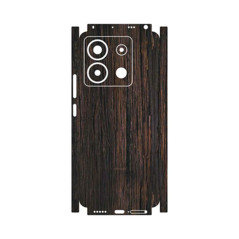 برچسب پوششی ماهوت مدل Burned_Wood-FullSkin مناسب برای گوشی موبایل شیائومی Redmi Note 13 Pro 5G