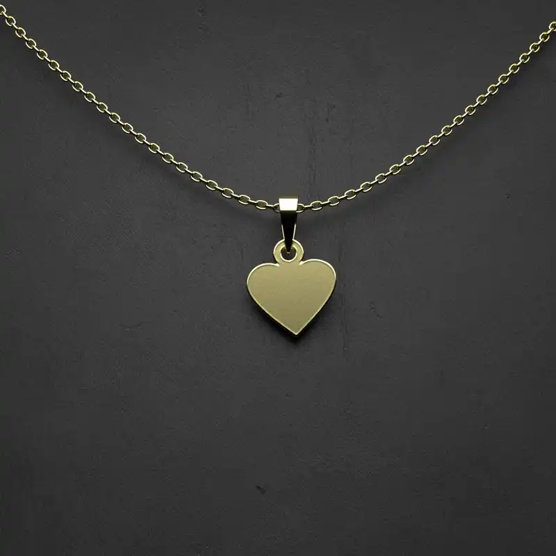 گردنبند طلا 18 عیار زنانه مدوپد مدل  طرح قلب کد MM1069