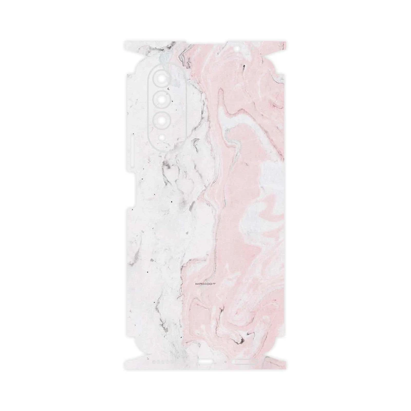 برچسب پوششی ماهوت مدل Blanco_Pink_Marble-FullSkin مناسب برای گوشی موبایل ویکو T50