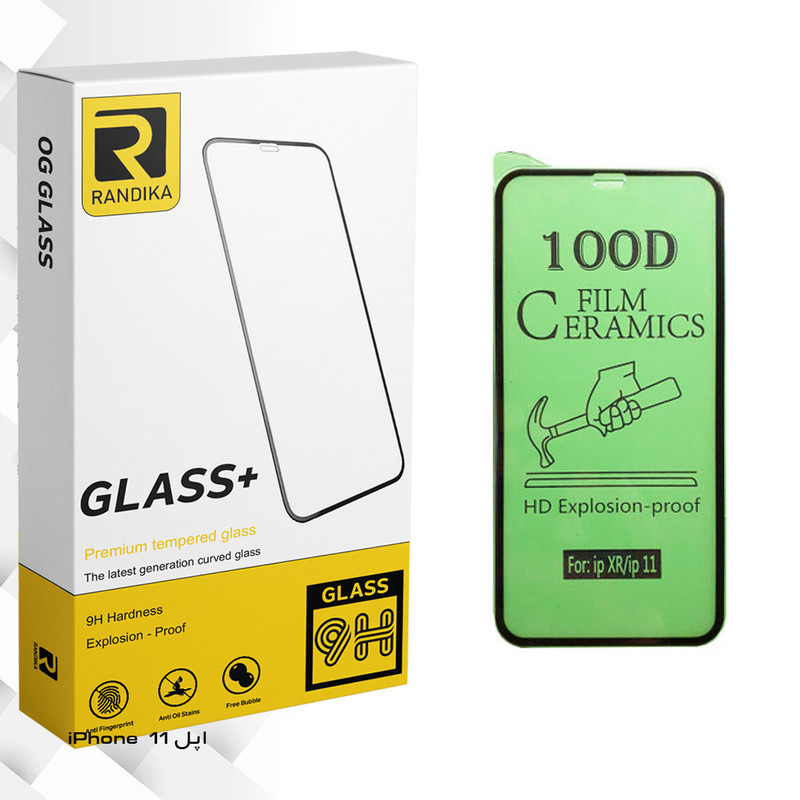 محافظ صفحه نمایش سرامیکی راندیکا مدل GLD مناسب برای گوشی موبایل اپل iPhone 11