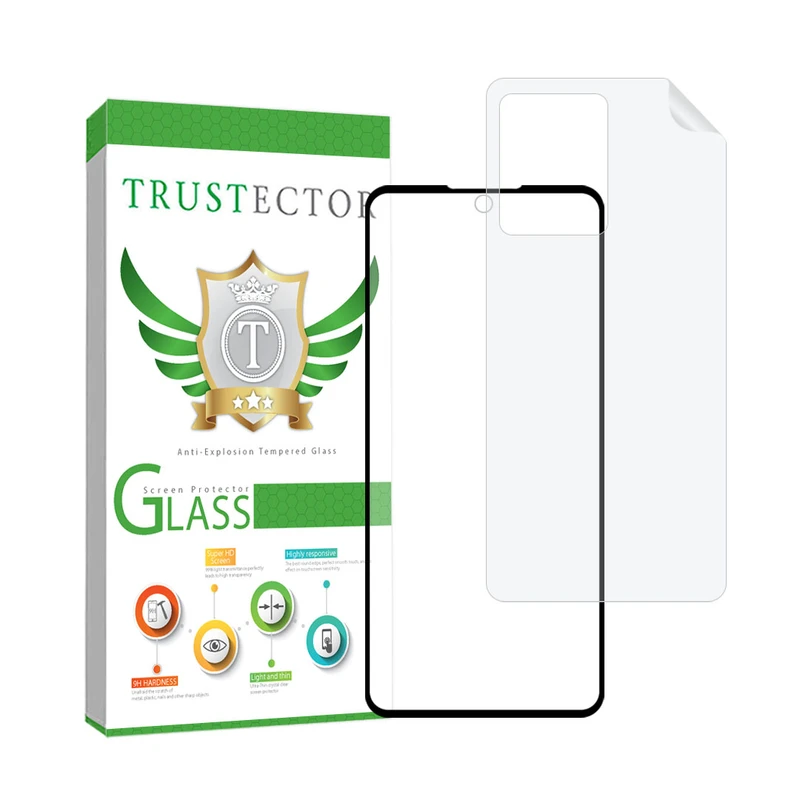 محافظ صفحه نمایش سرامیکی مات تراستکتور مدل MCERAMNANOT مناسب برای گوشی موبایل شیائومی Redmi Note 12 Pro Plus 5G / Redmi Note 12 Pro 5G / Poco X5 Pro به همراه محافظ پشت گوشی