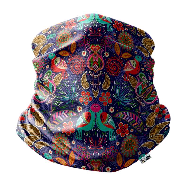 دستمال سر و گردن هزاردستان وکتور بلبل مدل das98