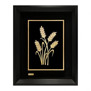 تابلو طلا کوب مارک گلد طرح گندم tf100