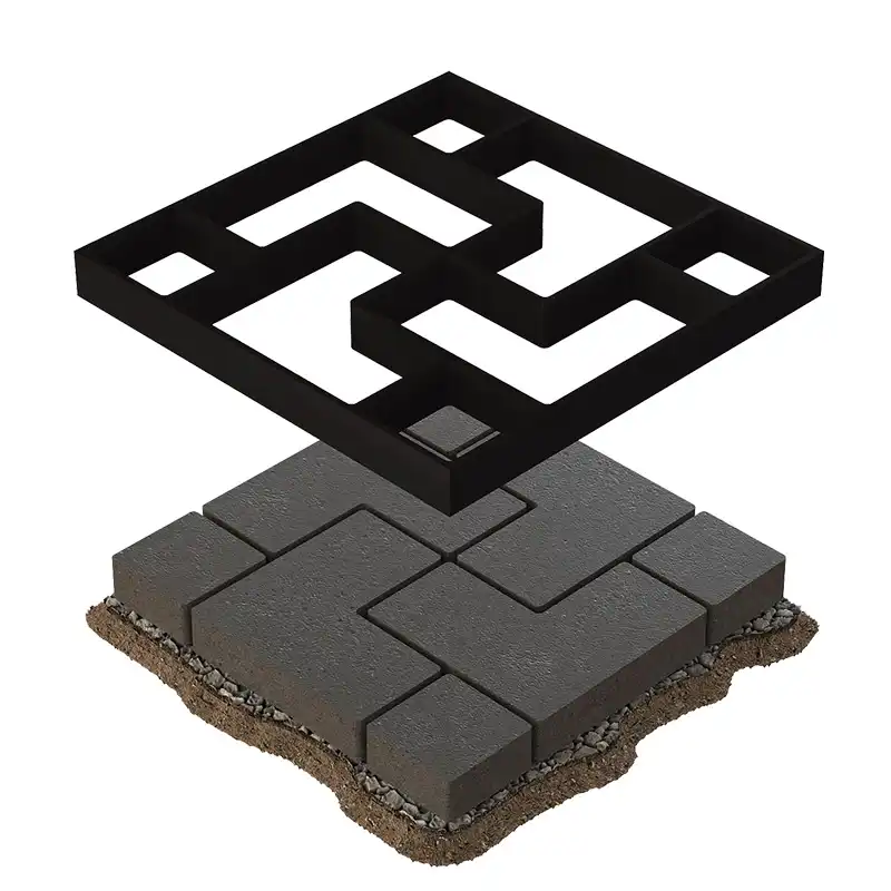 قالب سنگفرش بتن پلاست کد X160