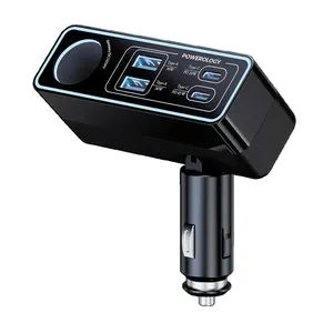 شارژر فندکی 125 وات 5 پورت پاورولوجی مدل Brio 125W PWDA58BK