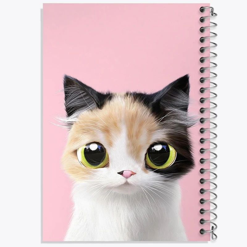 دفتر شطرنجی 50 برگ خندالو طرح گربه کد 28220