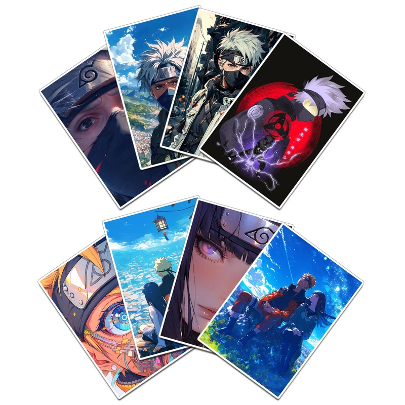استیکر و برچسب گوفی مدل کاکاشی ایتاچی انیمه ناروتو Kakashi Itachi Naruto Anime کد W03 مجموعه 8 عددی