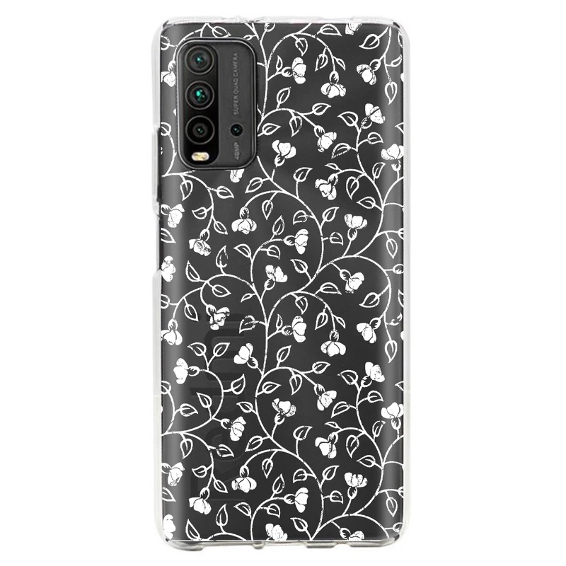 کاور مگافون طرح گل مدل C42-W مناسب برای گوشی موبایل شیائومی Redmi 9T / 9 Power