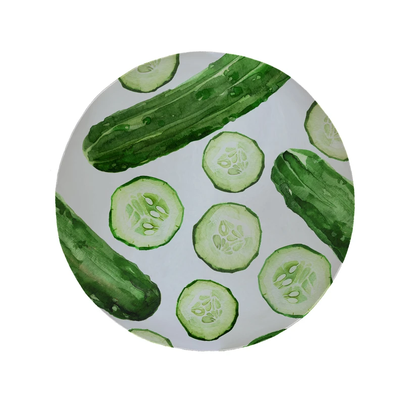 پادری مدل دایره طرح خیار کد 5147 سایز 90 × 90 سانتی متر 