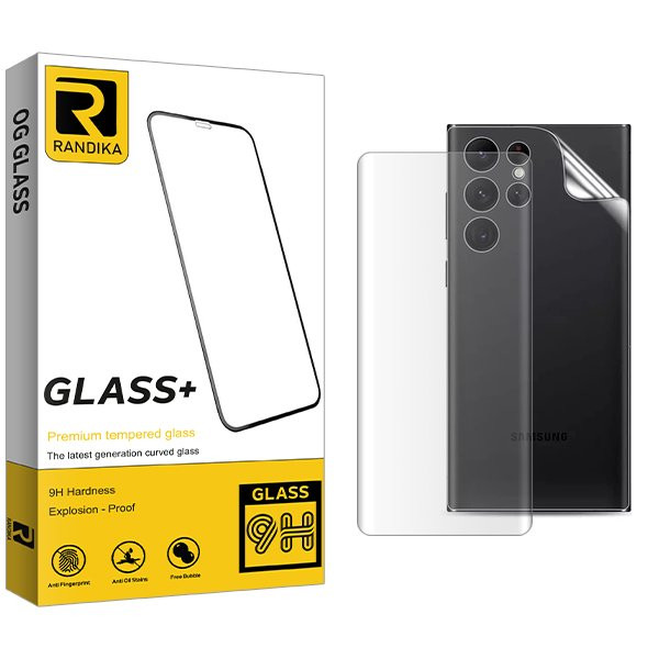 محافظ صفحه نمایش راندیکا مدل RK UV مناسب برای گوشی موبایل سامسونگ Galaxy S23 Ultra  به همراه محافظ پشت گوشی