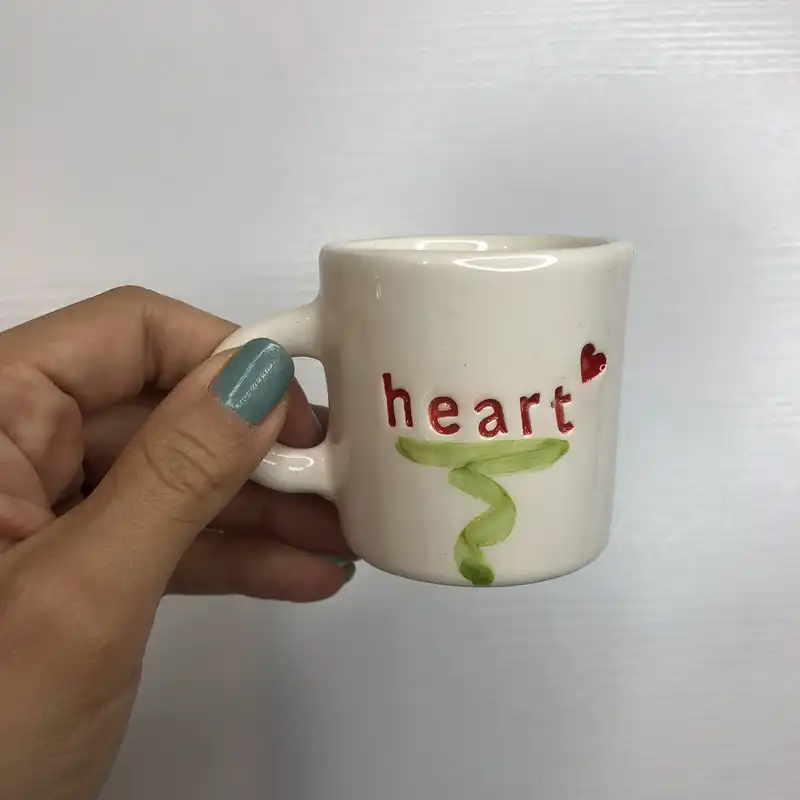 قهوه خوری سرامیکی مدل قلب