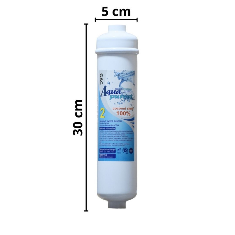 فیلتر تصفیه آب یخچال و فریزر آکوا پیورست مدل GAC 200 مجموعه 2 عددی