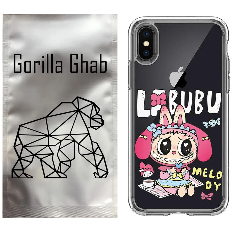 کاور گوریلا قاب مدل CLG کد 140 طرح لبوبو مناسب برای گوشی موبایل اپل iPhone X / XS