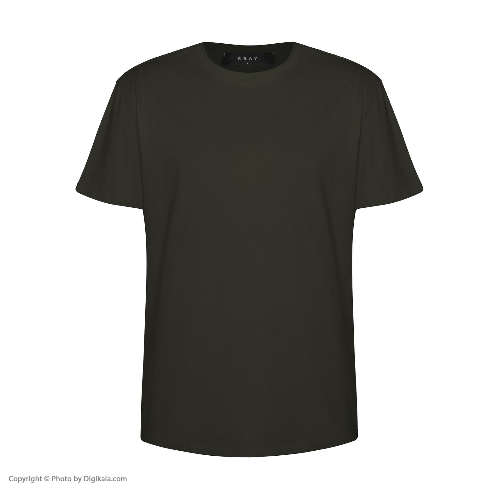 تی شرت آستین کوتاه مردانه گری مدل BASIC -  - 4