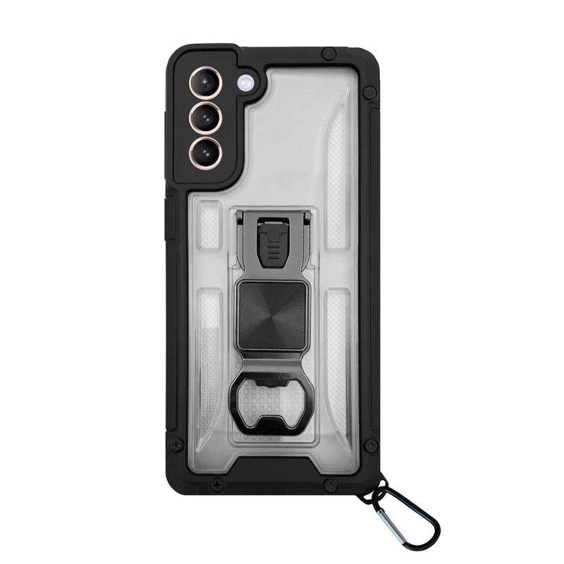 کاور فشن مدل  firmly مناسب برای گوشی موبایل سامسونگ  Galaxy S21   به همراه قلاب آویز 