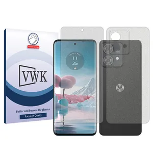 VWK Tough model matte screen protector suitable for Motorola Edge 40 Neo mobile phone along with the back protector 