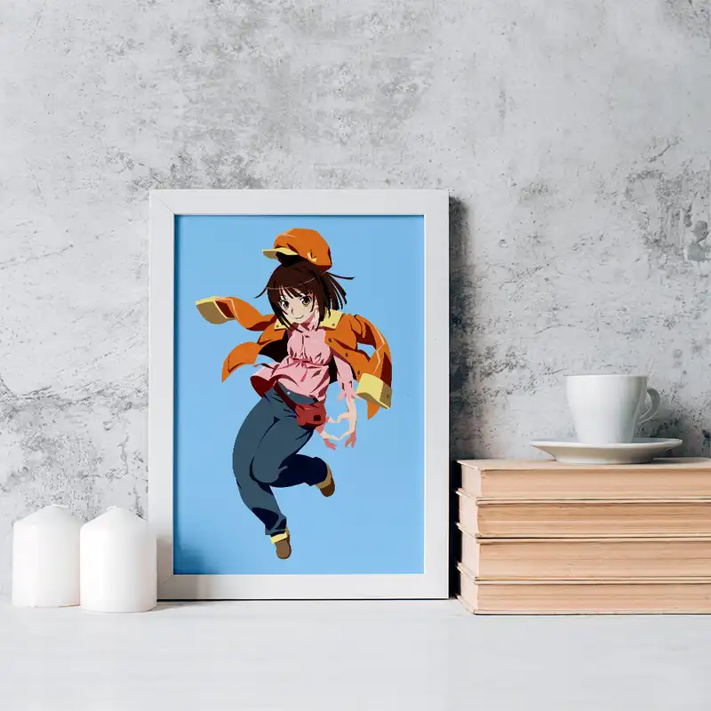 تابلو خندالو مدل نادکو سنگوکو انیمه مونوگاتاری کد 16199