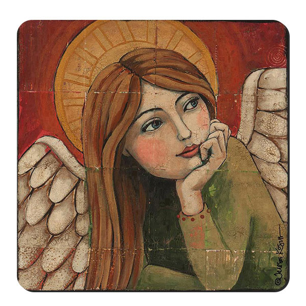  زیر لیوانی طرح نقاشی فرشته کد nzl46