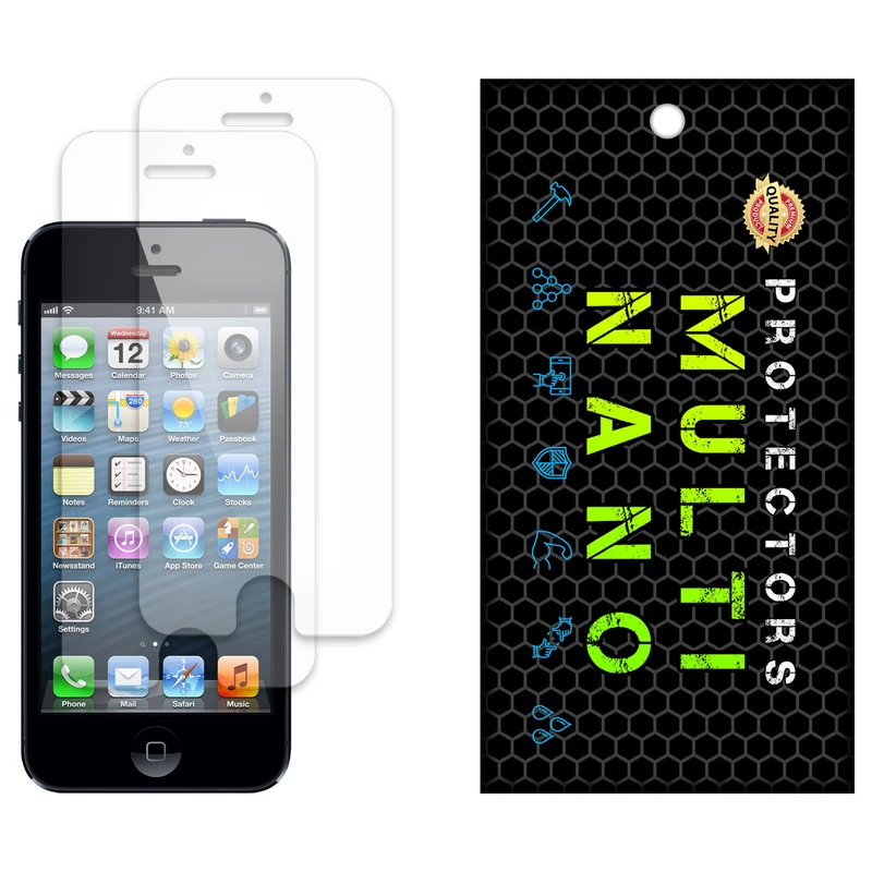 محافظ صفحه نمایش مات مولتی نانو مدل X-S2M مناسب برای گوشی موبایل اپل iPhone 5 بسته دو عددی