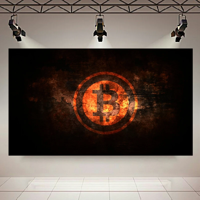 پوستر طرح ارز دیجیتال مدل بیت کوین کد AR7030