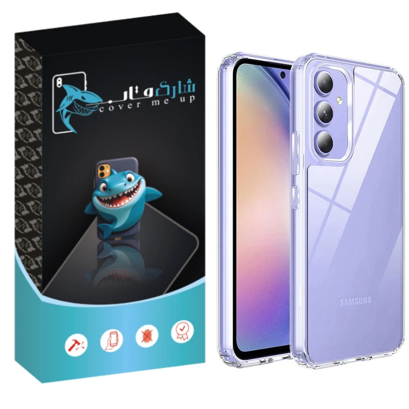 کاور شارک قاب مدل Crystal مناسب برای گوشی موبایل سامسونگ Galaxy M54