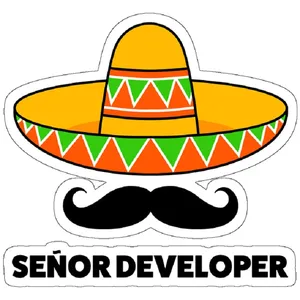 استیکر مدل Senior developer