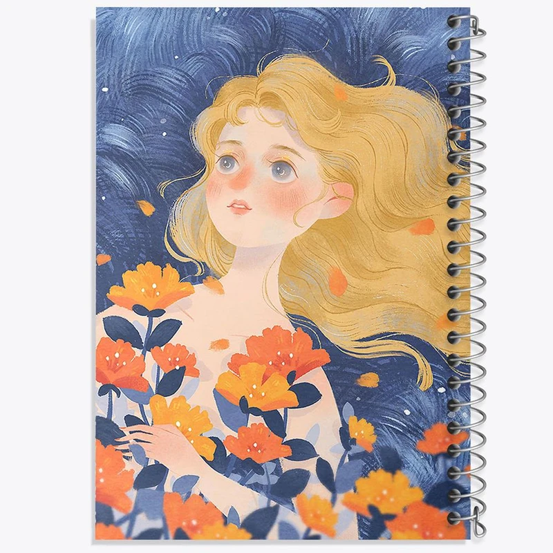 دفتر مشق 100 برگ خندالو طرح دخترانه کد 25611