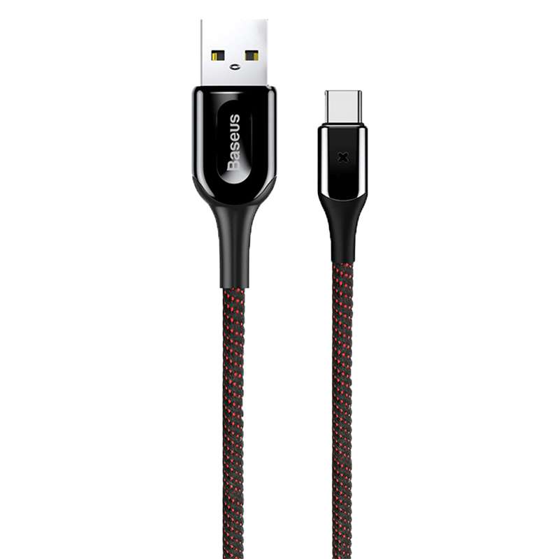 کابل تبدیل USB به USB-C باسئوس مدل X-SHAPED light cable طول 1 متر