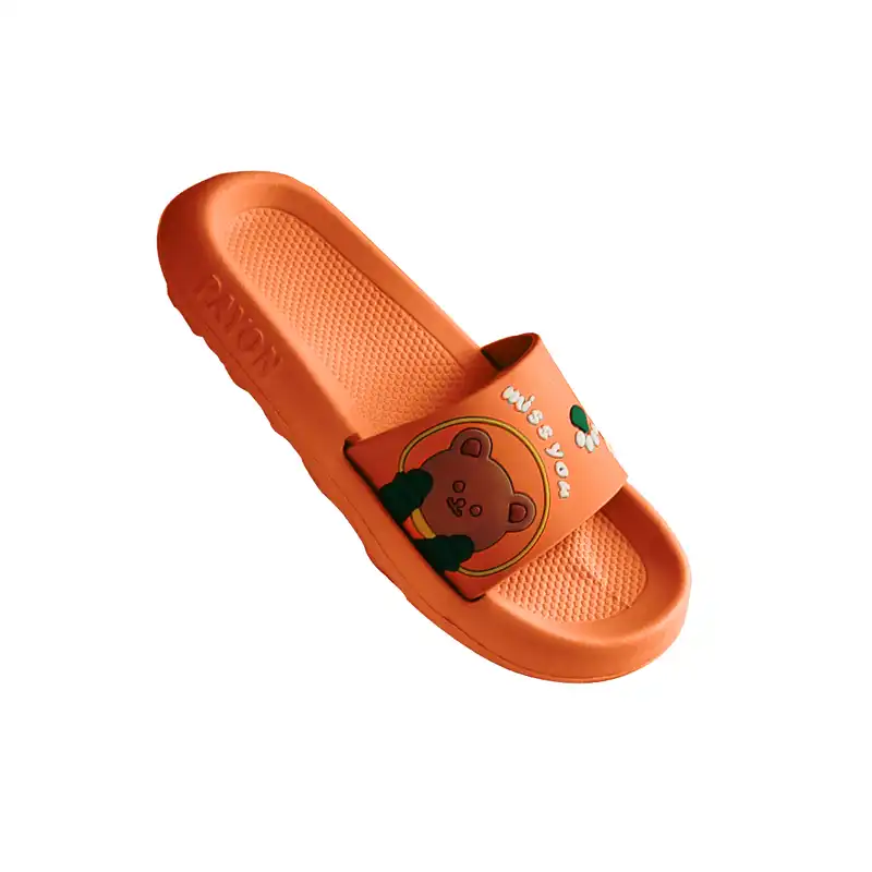 دمپایی زنانه پایون مدل الین طرح خرسی MISS YOU کد 73-O