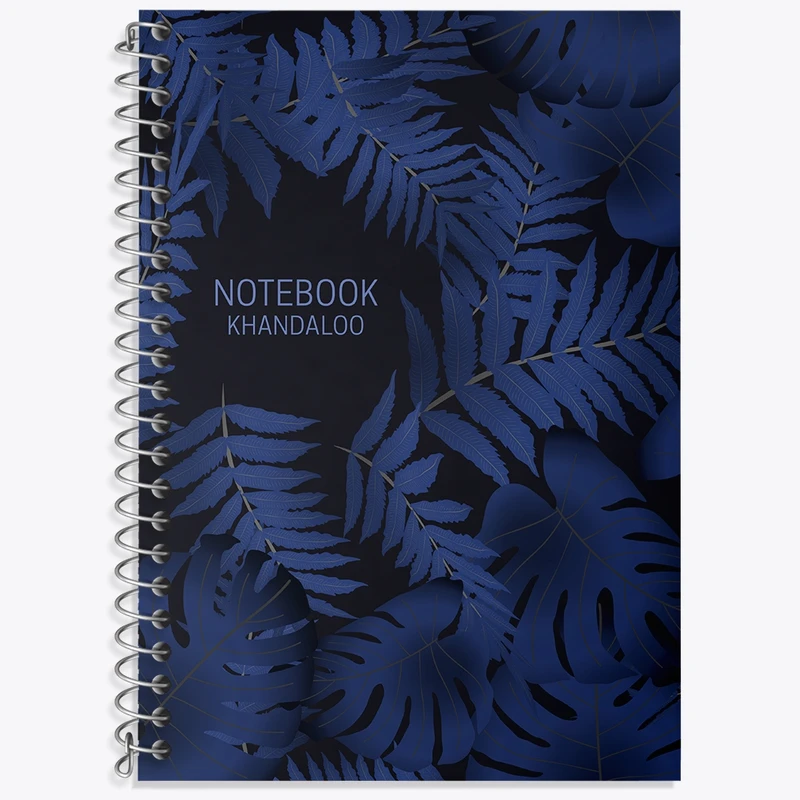 دفتر زبان 50 برگ خندالو مدل سه خط طرح مینیمال برگ کد N811