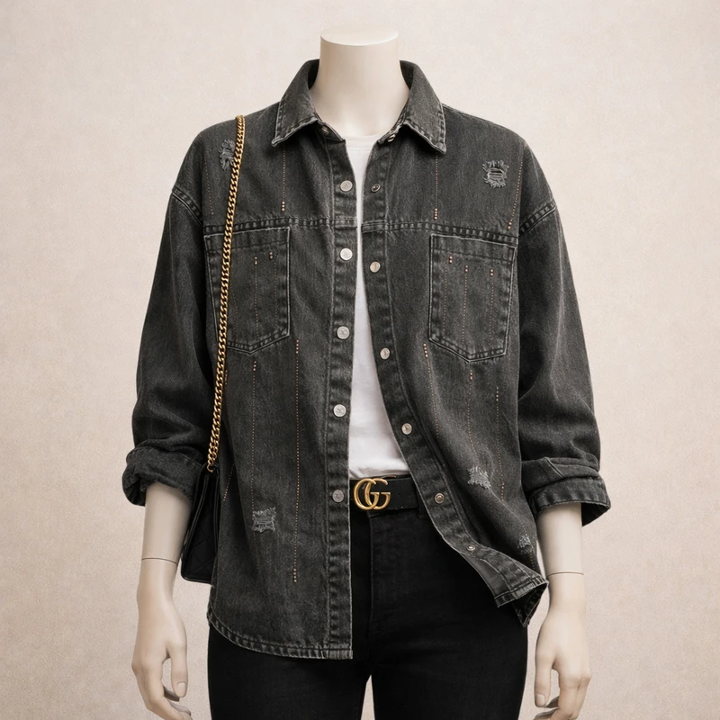 عکس شماره 3 : کت زنانه تولیدی دخملی مدل جینا کد 01