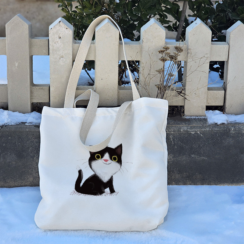 ساک خرید خندالو مدل گربه (Cat) کد H1694