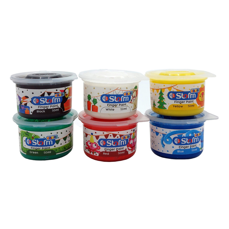 رنگ انگشتی استورم کد HL-8100 بسته 6 عددی