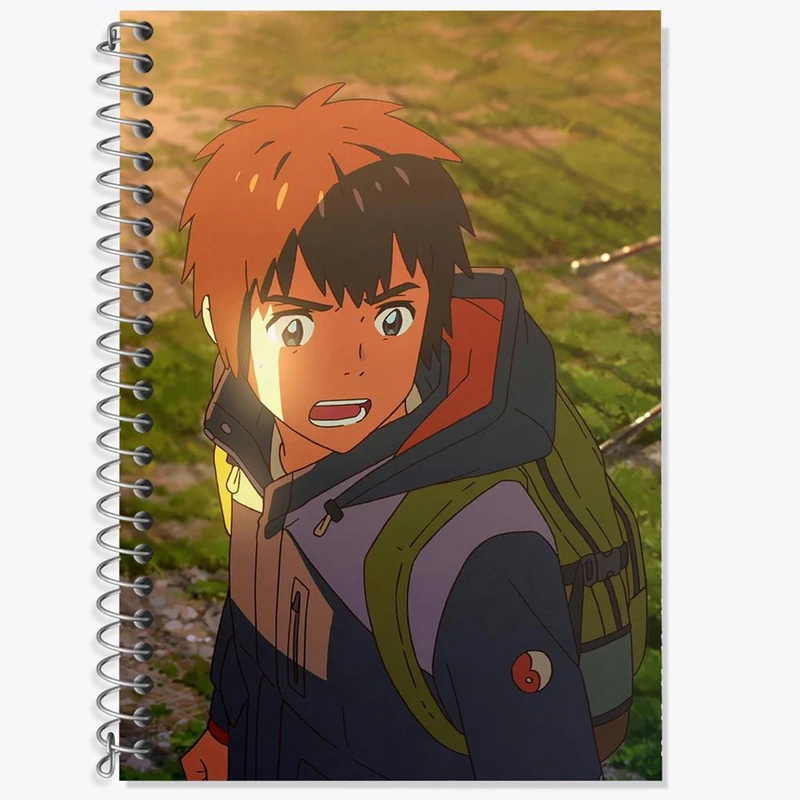 دفتر لغت 50 برگ خندالو مدل تاکی تاچیبانا انیمه یورنیم Your Name کد 16267