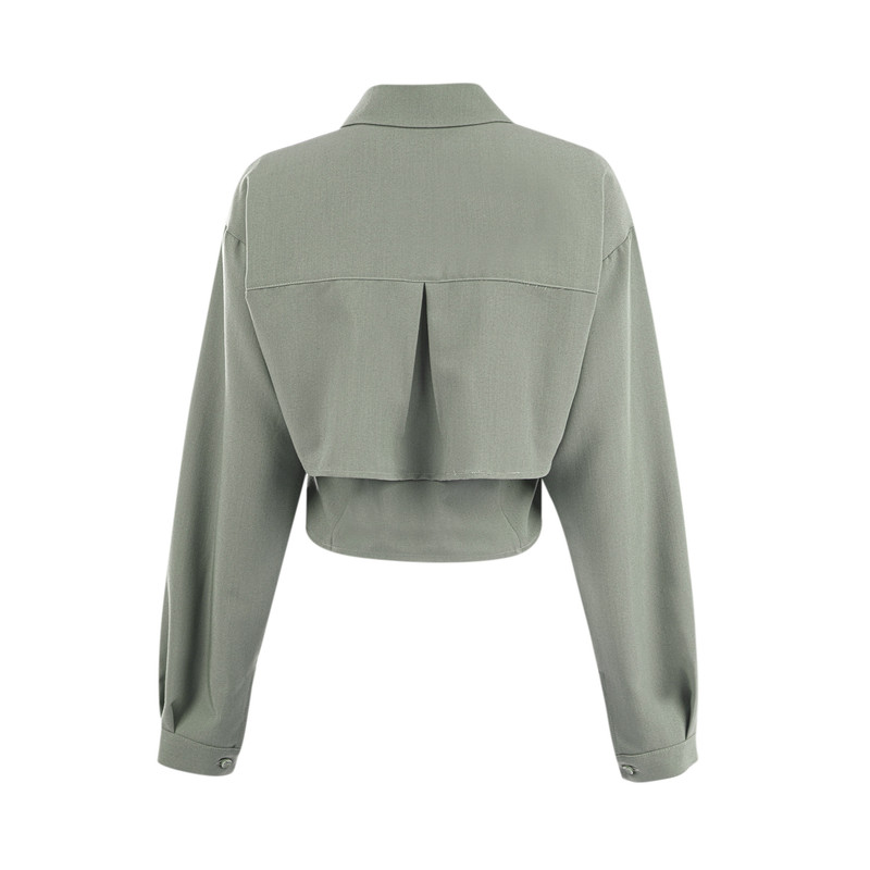 شومیز آستین بلند زنانه سرژه مدل 207354 رنگ سبز