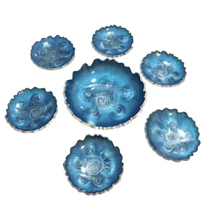 مجموعه ظروف هفت سین 7 پارچه مدل ماه