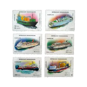 تمبر یادگاری مدل کشتی کد a-856 مجموعه 6 عددی