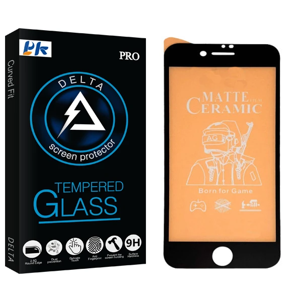 محافظ صفحه نمایش مات پی کی مدل Delta Glass مناسب برای گوشی موبایل اپل Iphone 8
